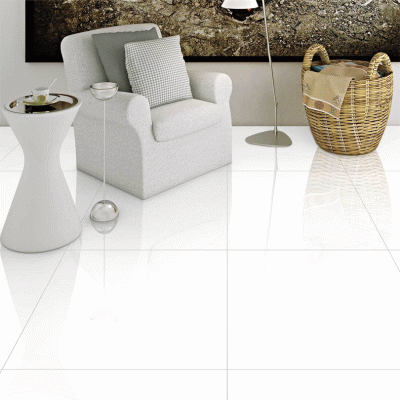 Extreme Super Pure White Large Format Polished Porcelain Floor Tile 800x800